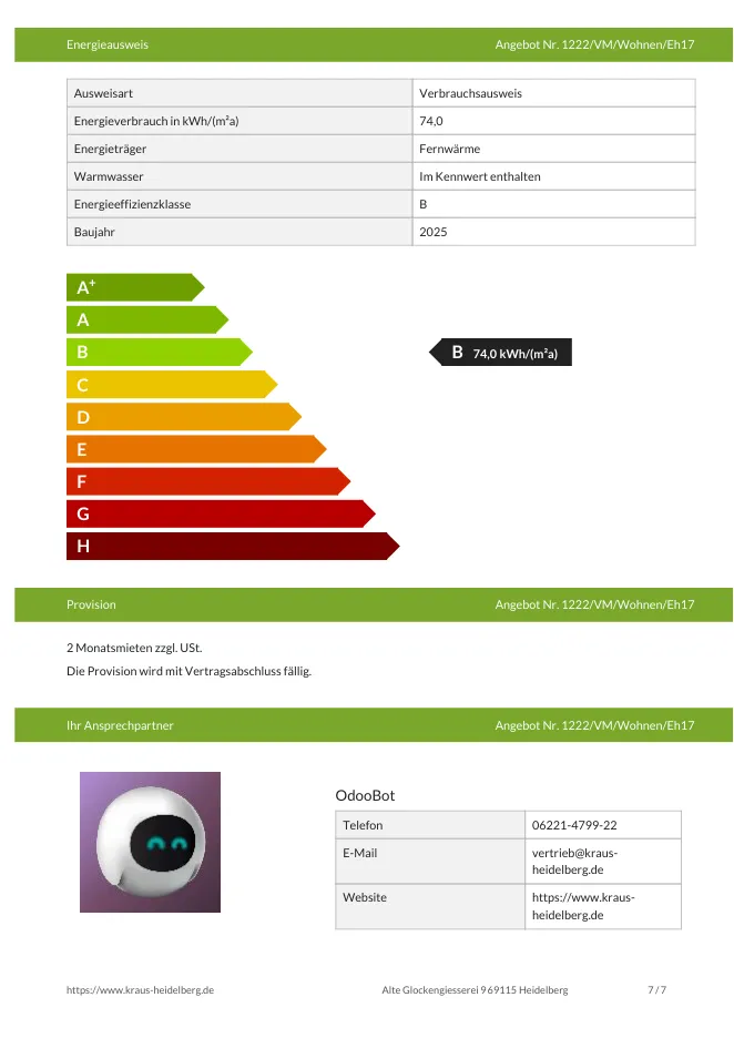 Energieausweis, Provision und Ansprechpartner